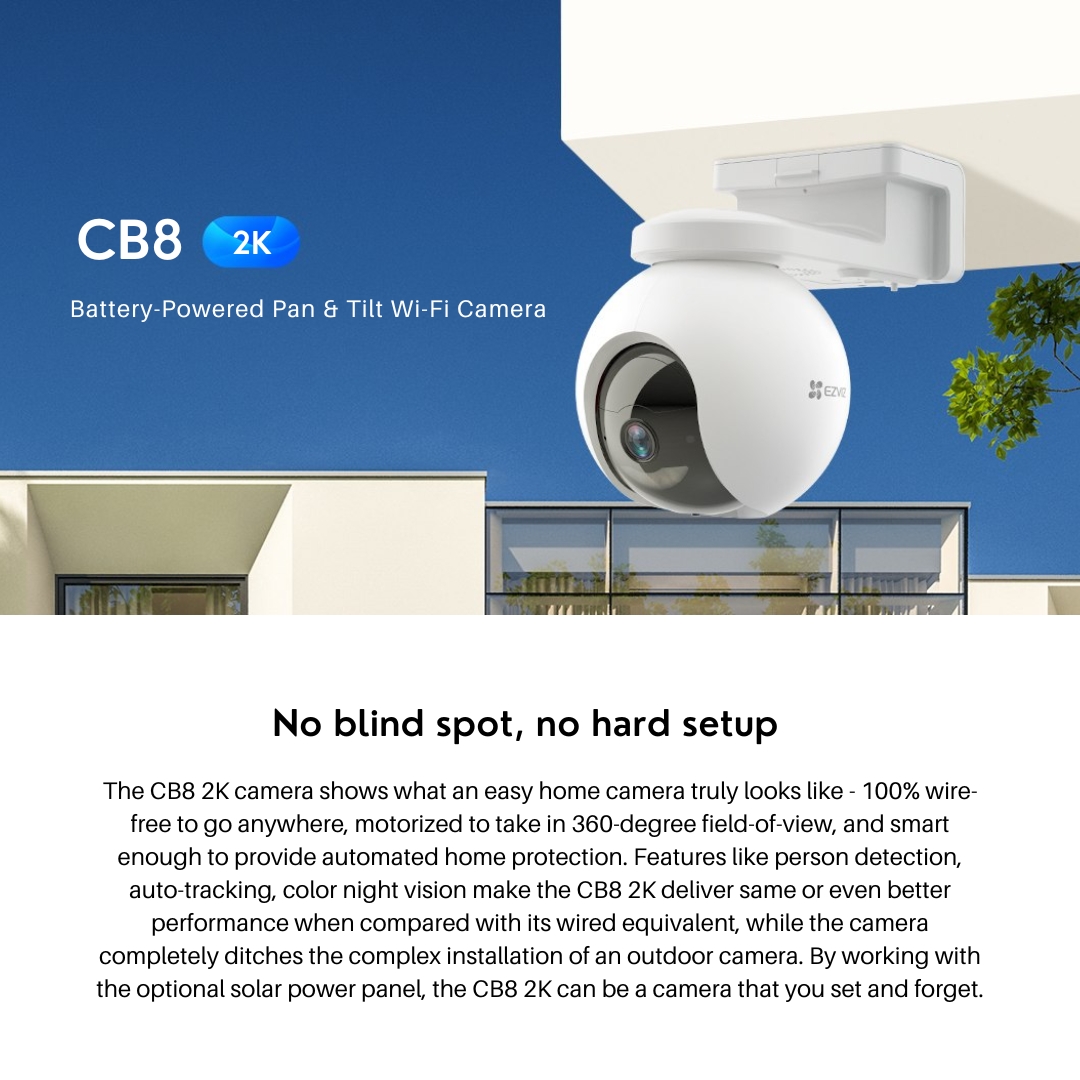EZVIZ CB8 2K 360° Security Camera REVIEW
