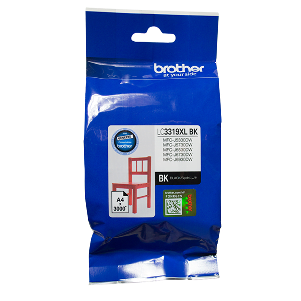 Genuine Brother 3319XL High Yield Black Ink Cartridge