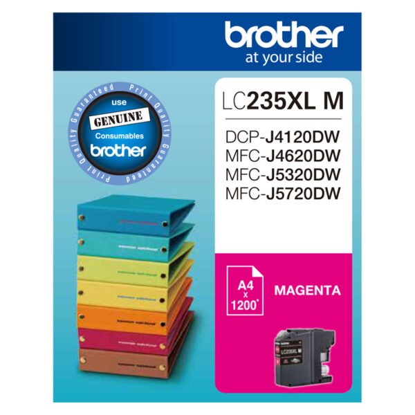 Genuine Brother 235XL High Yield Magenta Ink Cartridge