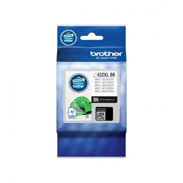Genuine Brother 432XL High Yield Black Ink Cartridge