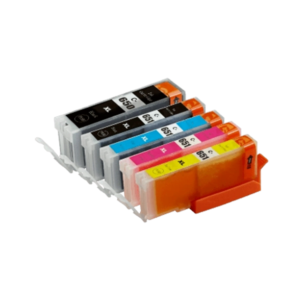 Compatible Canon PGI-650XL/CLI-651XL Value 5 Pack Ink Cartridge