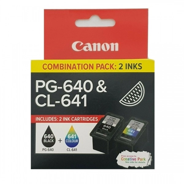 Genuine Canon PG-640/CL-641 Ink Cartridge Combo Pack