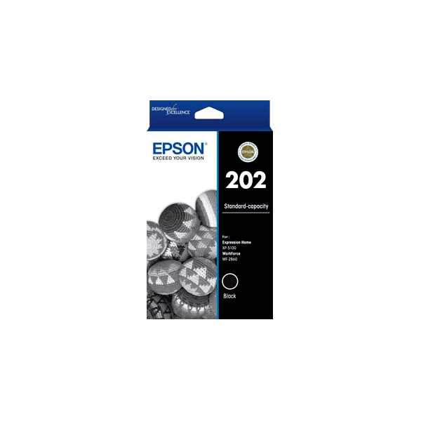 Genuine Epson 202 Black Ink Cartridge