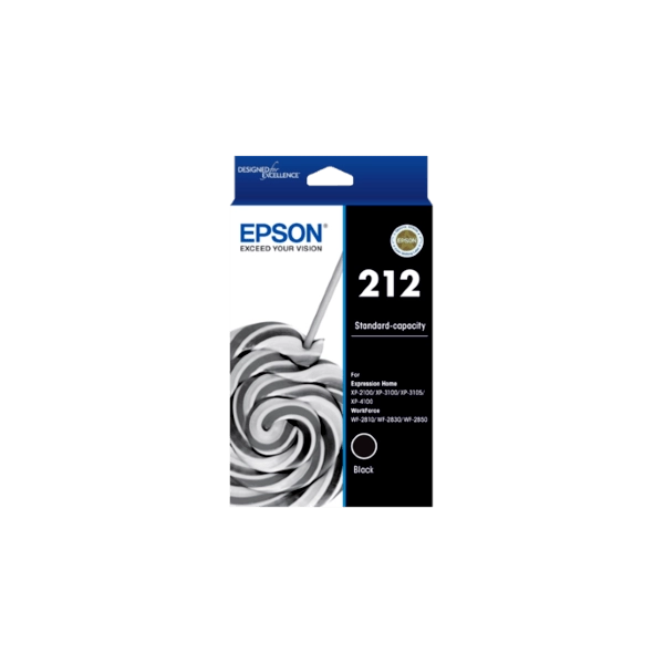 Genuine Epson 212 Black Ink Cartridge