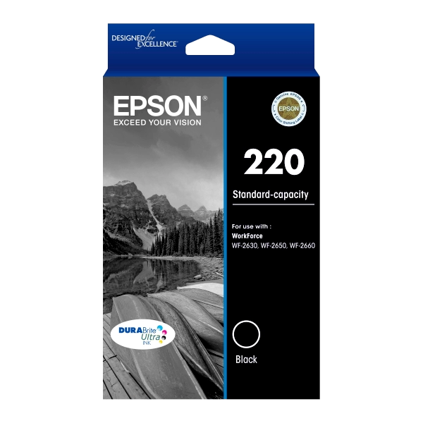 Genuine Epson 220 Black Ink Cartridge
