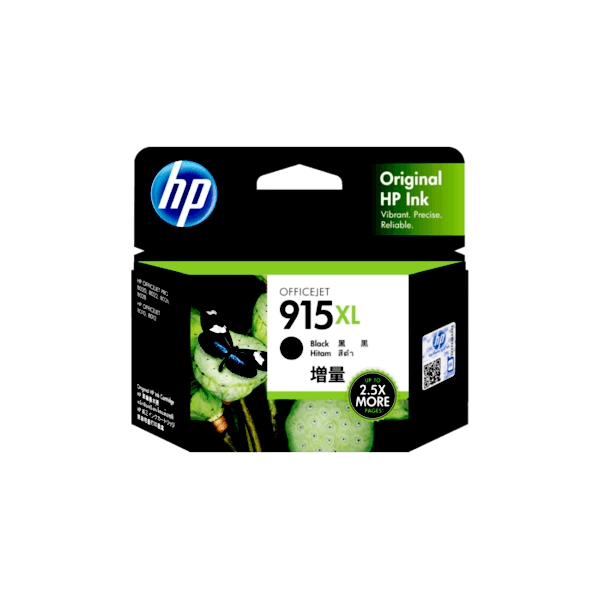 Genuine HP 915XL High Yield Black Ink Cartridge