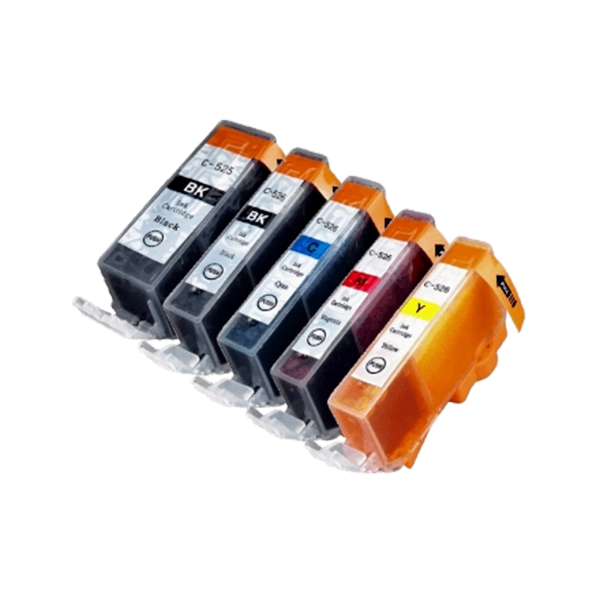 Compatible Canon PGI-525/CLI-526 Value 5 Pack Ink Cartridge