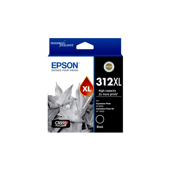 Genuine Epson 312XL High Yield Black Ink Cartridge