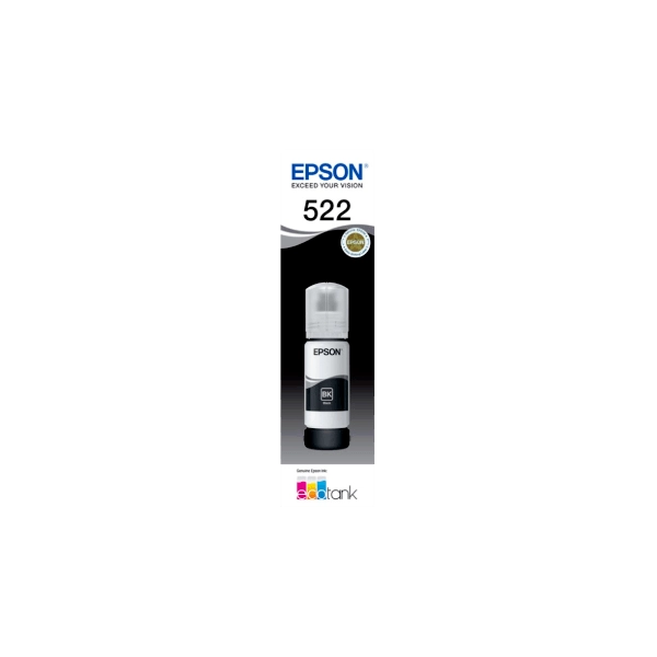 Genuine Epson 522 EcoTank Black Ink Bottle