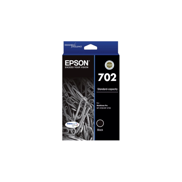 Genuine Epson 702 Black Ink Cartridge