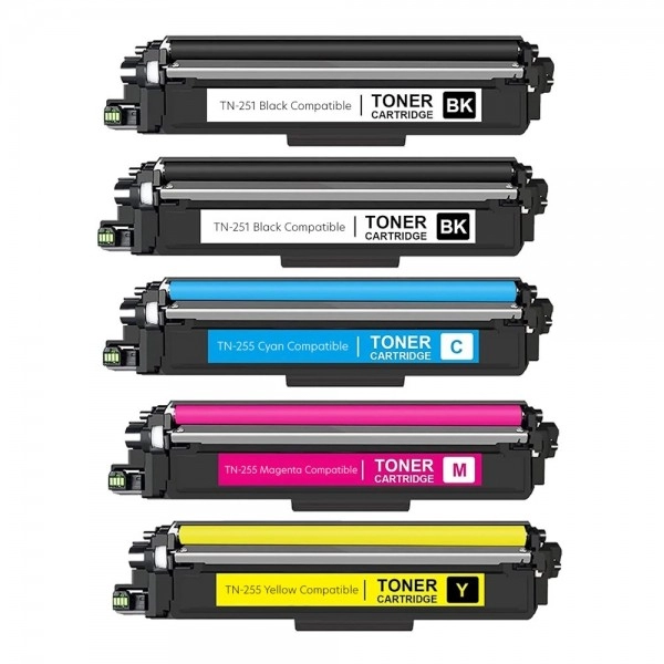 Compatible Brother TN-251/255 High Yield Value Pack Toner Cartridge